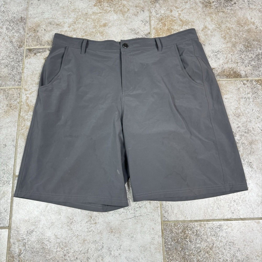 Free Fly Shorts Mens 40 Performance Chino Gray Golf Fishing Outdoors Hiking